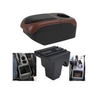 Boîte De Rangement De Console Pour Ford Pour Focus 3 Mk3 2011 2012 2013 - Accessoires En Cuir Boîte D'accoudoir De Voiture(S1 black-coffee 6USB)