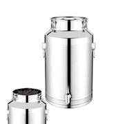 Boîte De Rangement De Cuisine - Seau En Acier Inoxydable De 9 L, Récipient Alimentaire Hermétique, Tambour En Métal Durable | Récipient À Couvercle Sécurisé Pour Huile, Bière, Farine, Café, Sucre, Cér