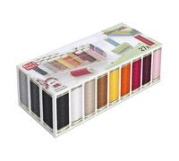 Gütermann Boîte de rangement de fils à coudre assortis – 27 bobines, 100 m