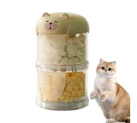 Boîte de rangement de friandises pour chien avec couvercles pour animaux de compagnie, 7,9 x 19,1 cm, boîte de rangement de qualité alimentaire pour animaux de compagnie, boîte à biscuits pour