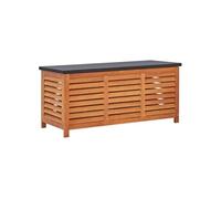 Boîte de rangement de jardin 117x50x55 cm Eucalyptus solide