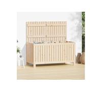 Boîte de rangement de jardin 121x55x64 cm Bois massif de pin