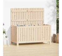 Boîte de rangement de jardin 121x55x64 cm Bois massif de pin Beige G