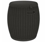 Boîte De Rangement De Jardin 4 En 1 Noir Polypropylène Vidaxl Vidaxl