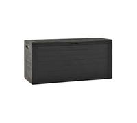Boîte de rangement de jardin Anthracite 116x44x55 cm