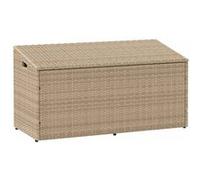 Boîte de rangement de jardin noir 110x50x58 cm résine tressée vidaXL