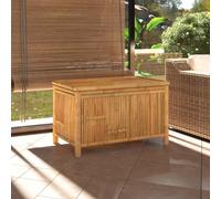 Boîte de Rangement de Jardin Coffre à Outils Banc Terrasse Patio Bambou vidaXL