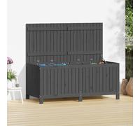 Vidaxl Boîte De Rangement De Jardin Gris 115x49x60 Cm Bois De Pin