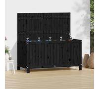 Boîte de Rangement de Jardin Coffre à Outils Marron Bois de Pin Massif vidaXL