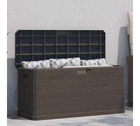 Boîte de Rangement de Jardin Coffre Outils Terrasse Extérieur Anthracite vidaXL