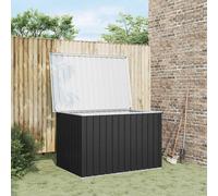 Boîte de Rangement de Jardin Coffre Outils Terrasse Extérieur Marron vidaXL