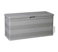 Vidaxl Boîte De Rangement De Jardin Gris 117x45x56 Cm Gris