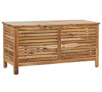 Boîte de Rangement de Jardin en Bois Clair Acacia Extérieur 130 x 64 cm Riviera