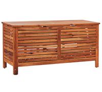 Boîte de Rangement de Jardin en Bois Foncé Acacia Extérieur 130 x 64 cm Riviera