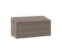 Boîte de rangement de jardin gris 110x50x58 cm résine tressée, coffre de rangement de jardin, boîte de rangement de 4104071