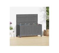 Boîte de rangement de jardin Gris 115x49x60 cm Bois de pin 823838