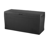 Keter Coffre de jardin Comfy 270 L, graphite, 116,7×44,7×56 cm, résistant sans entretien