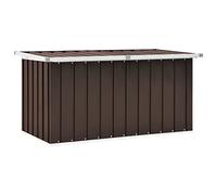 vidaXL Boîte de rangement de jardin 129x67x65 cm Marron multicolore