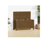 Boîte de rangement de jardin Marron miel 115x49x60 cm Bois pin