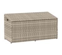 Boîte de rangement de jardin noir 110x50x58 cm résine tressée vidaXL