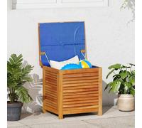 vidaXL Boîte de rangement de jardin Persienne – Coffre à jouets pour terrasse, bois acacia