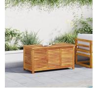 Boîte de rangement de jardin persiennes 113x50x56cm bois acacia