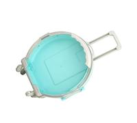 Boîte de Rangement de Jouets pour Enfants Mini boîte de Rangement cosmétique en Forme de Valise multifonctionnelle en Forme de Valise avec Roues, adaptée aux Voyages et à la (Blue)