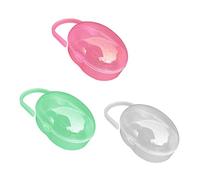 Boîte de rangement de la sucette bébé caisson mannequin bébé porte-portefeuille de rangement de rangement de rangement de rangement pour voyager 3 pcs