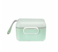 Boîte de Rangement de Lait en Poudre pour bébé, Récipient Distributeur de Lait en Poudre Portable sans BPA avec Lanière en Silicone, Grattoir pour café, thé et épices (GREEN)