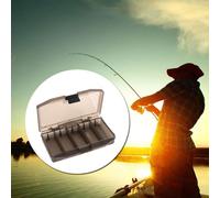 Boîte De Rangement De Leurres De Pêche À Cinq Grilles, Boîte En Plastique Abs, Multifonctionnel Lu Stockage Suspendu Ca C3b9