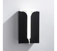 Boîte de Rangement de lingettes de Cuisine, Support Mural Noir, Support Mural pour Papier Toilette, Distributeur de lingettes jetables pour mouchoirs et Autres boîtes de Papier de
