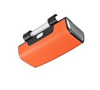 Boîte de rangement de lunettes compatible avec les pare-soleil, conçue pour la stabilité et l'accessibilité dans tous les modèles de véhicules (orange)