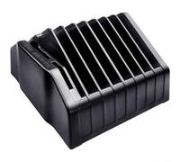 Boîte de rangement de maille à souder en caoutchouc avec plusieurs compartiments, outil d'organisation peu encombrant pour modèles de soudure, noir, 12,9 x 6,8 cm