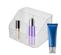 Boîte de Rangement de Maquillage - Boîte de Rangement pour Parfum, avec Compartiment Design Transparent, Organisateur de Produits de Soins de la Peau pour Coiffeuse féminine