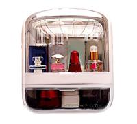 Boîte de rangement de maquillage délicate pour filles, femmes, étudiants, ménage, Blanc cristal., S