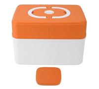 Boîte de rangement de médecine Organisateur de fournitures d'urgence Conteneur de kit médical de grande capacité avec verrouillage pour la maison scolaire Matière PP robuste (Orange)