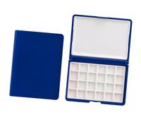 Boîte de rangement de peinture à l'aquarelle portable à 24 sections pour artistes, étudiants, esquisses et cours d'art en plein air, ensemble aquarelle de voyage