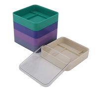 Boîte de rangement de pièces de montre, boîte de rangement de pièces de montre à 5 couches, conteneur de stockage d'outils de montre, support de mouvement de montre(square)