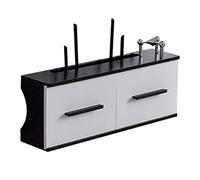 Boîte de Rangement de routeur,Support d'étagère Murale Flottante,boîte de Rangement de Bureau de routeur WiFi pour routeur,Modem,Mini projecteur,boîtier TV,Haut-Parleur,etc.