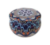 Boîte De Rangement De Thé Bonbons Bijoux Maison Jardin, Pot De Bougie Affichage Noël Petite Boîte En Fer Boîte Faveur De Mariage Boîte En Fer, Décoration De Maison