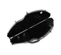 Boîte de Rangement de Violon, Fibre de Carbone Léger 4/4 Étui en Violon Pleine Grandeur avec des Sangles Doubles, Boîte Verrouillable et Portable pour Les Musiciens