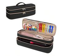 Boîte de rangement de voyage à 2 couches, compatible avec le volumisateur de brosse à cheveux One Step Blow Original 1.0, Plus 2.0 et Styler, bleu-vert, fournitures scolaires Nylon