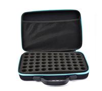 Boîte de Rangement de Voyage EVA 60 Compartiments pour Flacons 10/15ml Antichoc - Poignée Ergonomique - Idéal Cosmétiques