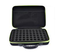 Boîte de Rangement de Voyage EVA 60 Compartiments pour Flacons 10/15ml Antichoc - Poignée Ergonomique - Idéal Cosmétiques