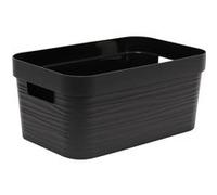 Boite de rangement Decor Stone 6 L - Noir - 29,2 x 18,8 x 13,2 cm - EDA PLASTIQUE G