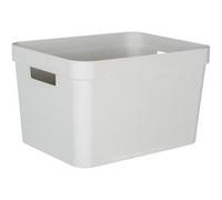 Grand Bac de rangement moderne 30 litres EDA - Blanc