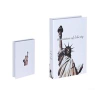 Boîte de rangement décorative avec design de livre creux qui se marie parfaitement avec la décoration de la maison ou du bureau tout en offrant un espace fonctionnel (déesse de Dieu)