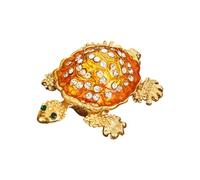 Boîte de rangement décorative en alliage en forme de tortue pour la maison, les voyages, boîte à bijoux en métal