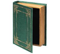 Boîte de rangement décorative vintage en forme de livre Vert