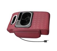 Boîte de rangement des accoudoirs de voiture - Organisateur de repos au bras éclairé avec tasse et tissu de console centrale | Solution de stockage des sièges pour les voyages sur la route, les